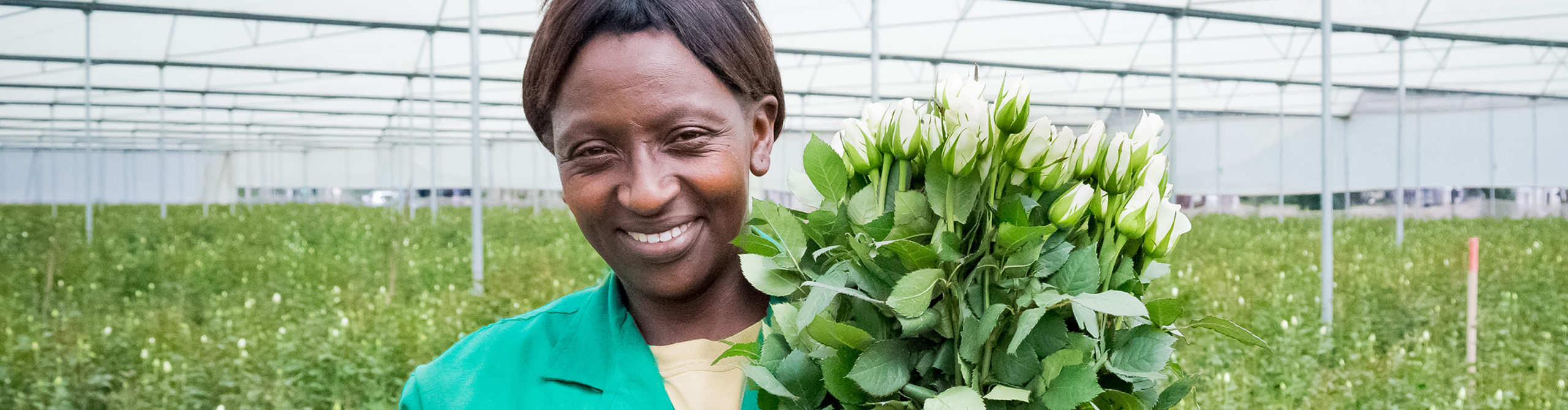 Monicah Wangui Kamau, anställd på rosplantage, Kenya